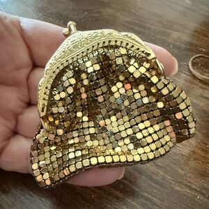 Vintage Gold Mesh Coin Purse